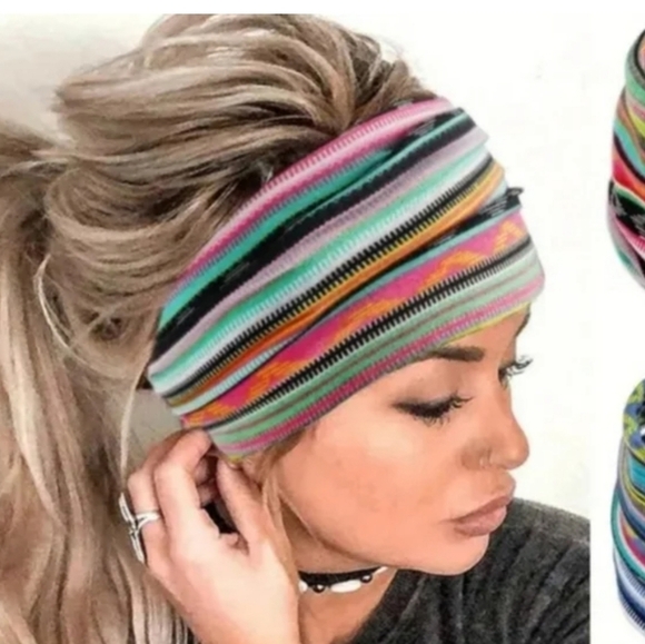 Cross Knotted Wide Headband - Picture 1 of 4